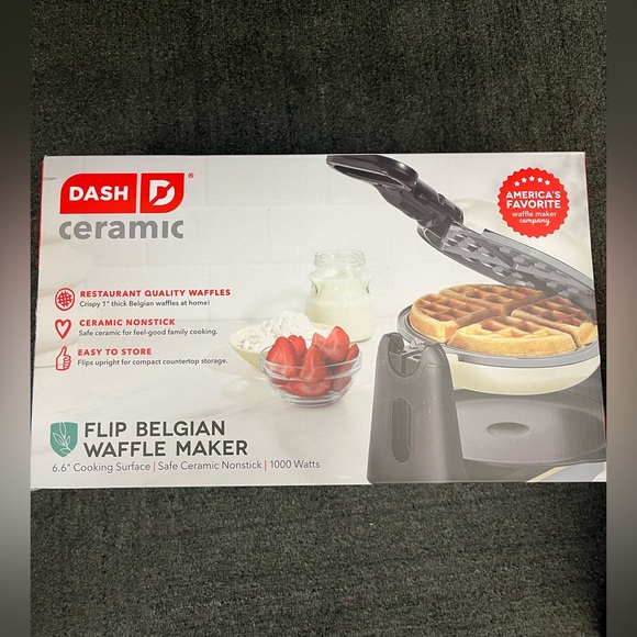 Other - NWT! Dash Flip Belgian Waffle Maker